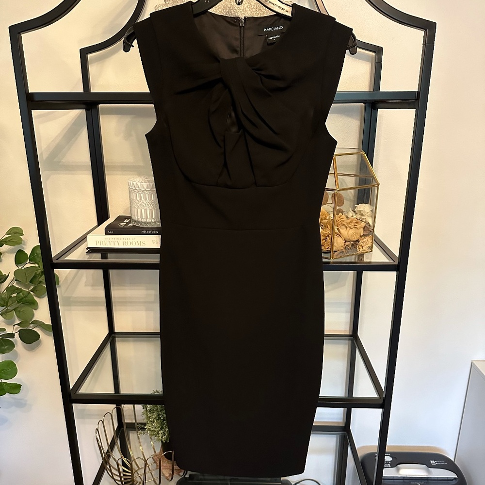 Black Marciano Fitted Dress Size 4